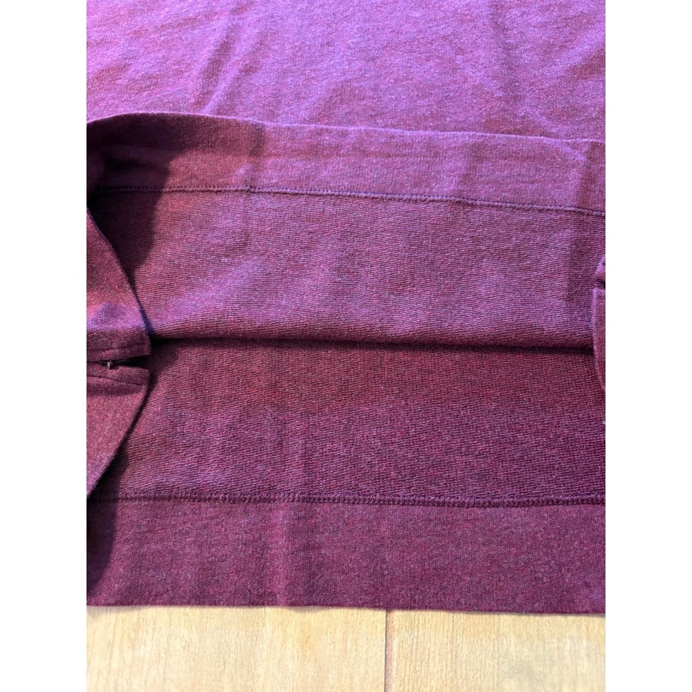 J. Jill Fit Tunic Hoodie Women Small Petite Burgundy Cotton Modal Activewear Top - Picture 5 of 11